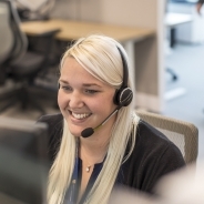Image of Vacation Consultant on call with customer