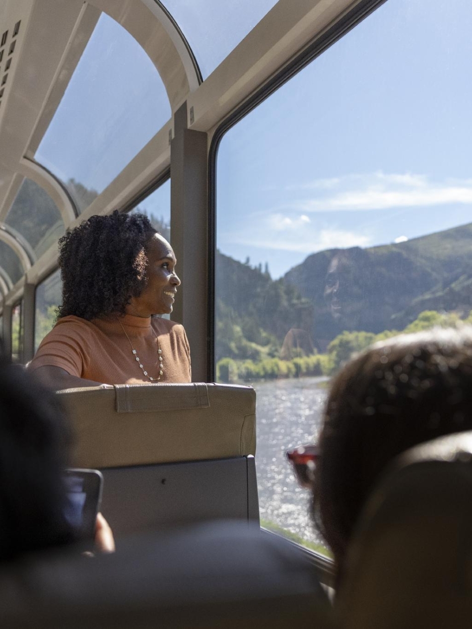 Image of guest looking out the window
